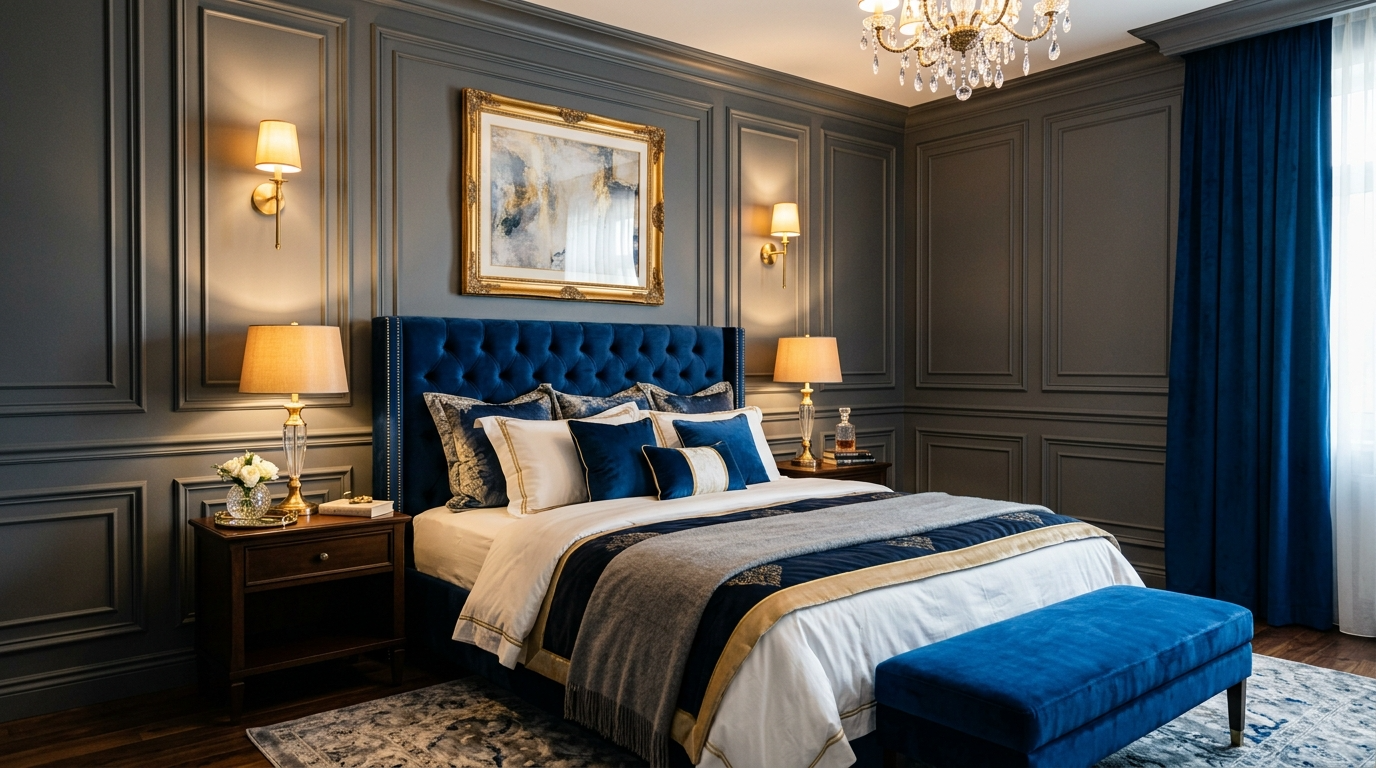 Choose wood tones that warm up grey